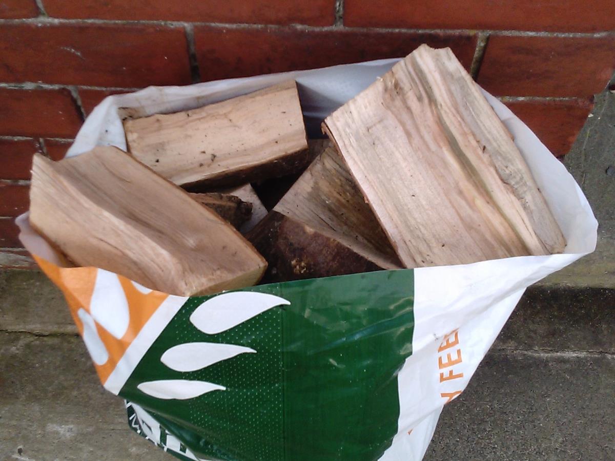Logs for sale, PWRS, Thornton Station, Thornton Cleveleys.