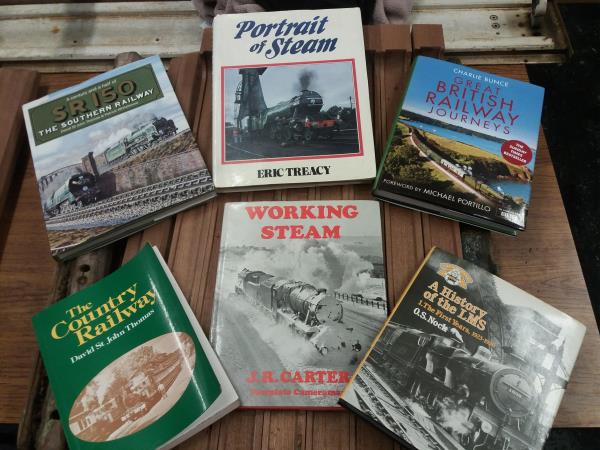 A small selection of the railway books we have for sale.