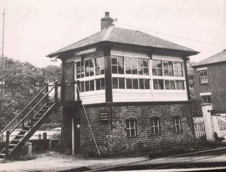 Signal box at Thornton Cleveleys station level crossing. © Copyright, Ralph Smedley