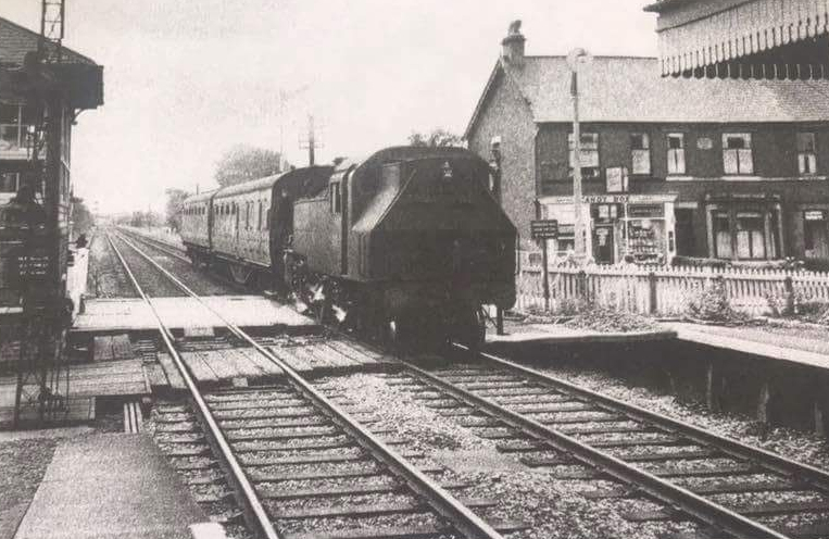 Passenger train entering Thornton Cleveleys station. © Copyright, Ralph Smedley
